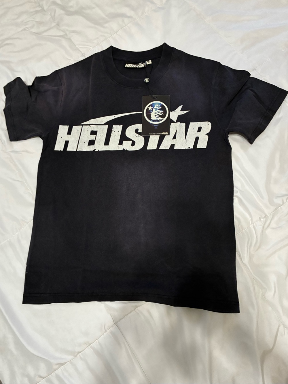 HELLSTAR Black Graphic Short-Sleeve Tee